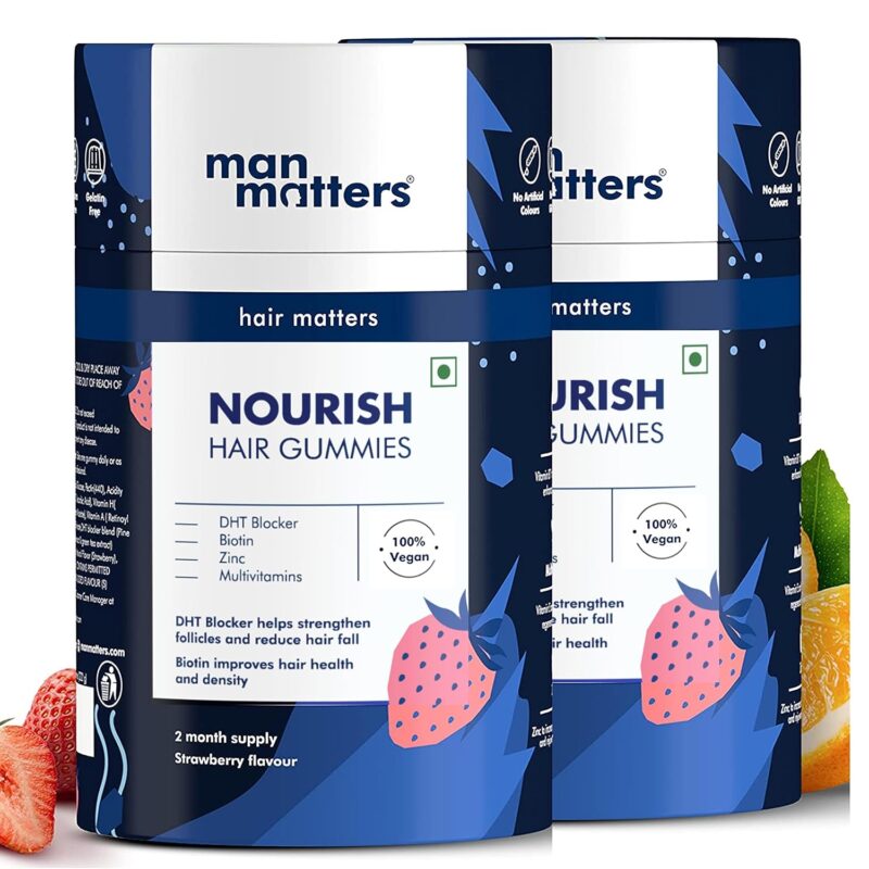 Man Matters Biotin Hair Gummies | 120 Days Pack