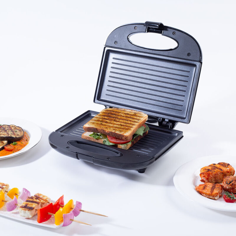 Prato Plus Griller Auto Temp Control, LED indicator | 800 W | Non-stick Coated Plates | Oil Free Toasting| Easy to Clean| 1 Year Warranty - Image 8