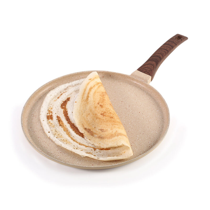 Duralife Die-cast 28 cm Dosa Tawa | 5 Layer Healthy Duramax Non-Stick Coating | Soft Touch Handle | Pure Grade Aluminium | PFOA Free | 2 Year Warranty | Ivory - Image 8