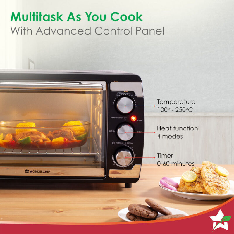 Oven Toaster Griller (OTG) | 21 Litres | Auto-Shut Off | Heat Resistant Tempered Glass | LED Lighting | Multi-Stage Heat Selection | 1400 W | Bake | Grill | Roast | Easy to Clean | 2 Years Warranty - Image 2