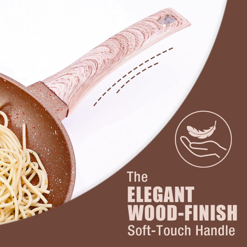 Duralife Die-cast 24 cm Fry Pan | 5 Layer Healthy Duramax Non-Stick Coating | Soft Touch Handle | Pure Grade Aluminium | PFOA Free | 1.7 litres | 2 Year Warranty | Copper - Image 5