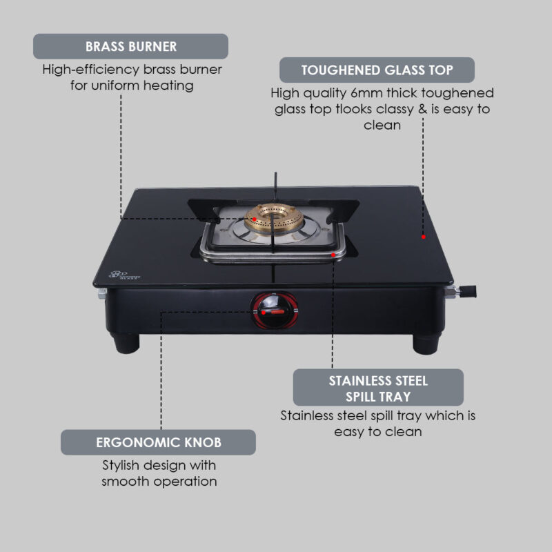 Ultima Glass Single Burner Cooktop - Image 9