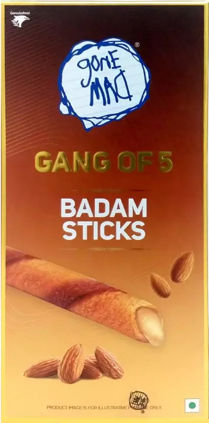 Gone Mad Badam Sticks Wafer Rolls (100 g)