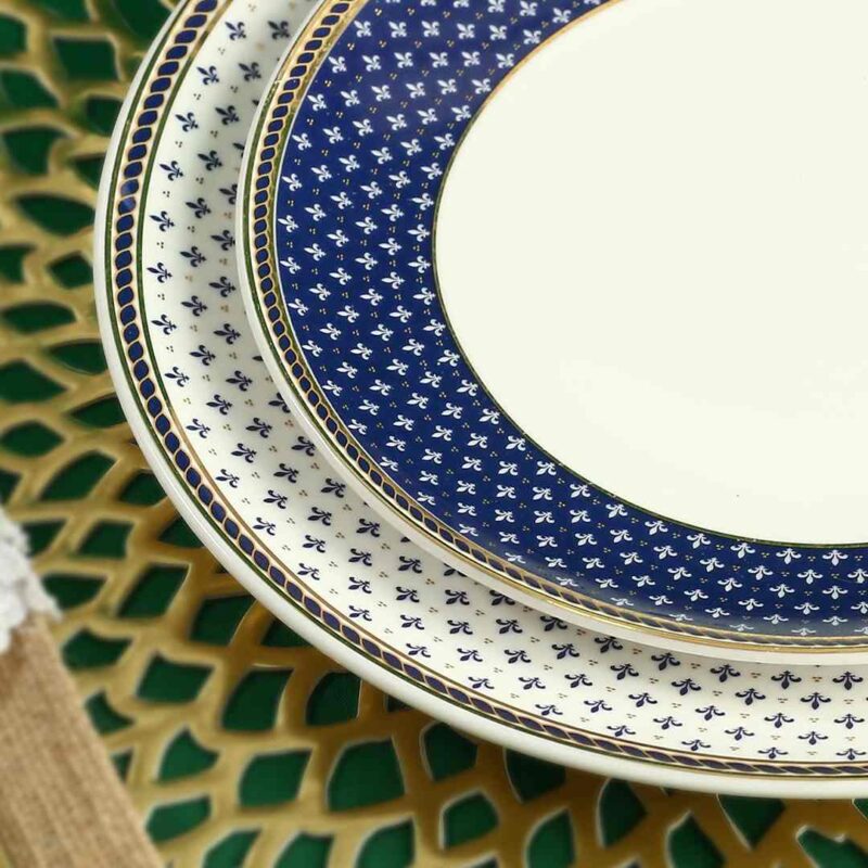 Sicilia Fine Bone China Dinner Set - Royal Blue - 20 Pcs Set - Image 10