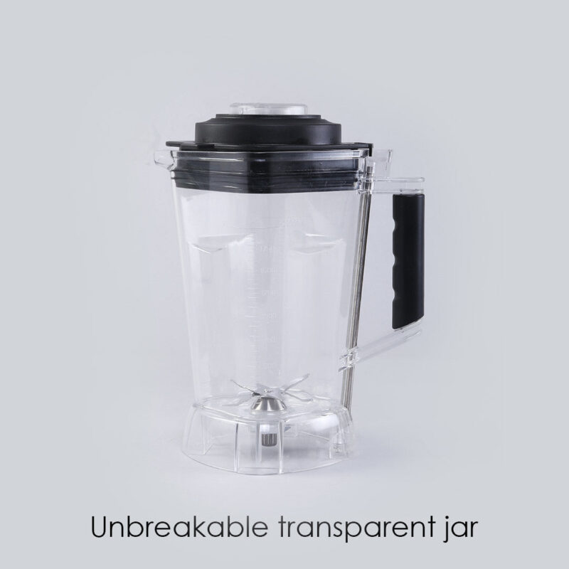 Regalia Professional Power Blender with Pulse Function| 3-in-1 Mixer,Blender,Grinder | 1200 Watt Full Copper Motor| Unbreakable 2 Litre Jar| Commercial Heavy Duty Blender with Stainless Steel Aircraft Grade Blades| 3 Year Warranty| Black - Image 9