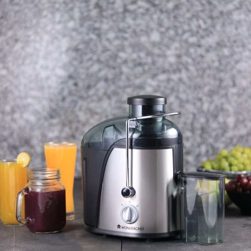 Monarch Centrifugal Electric Juicer for Fruits and Vegetables, 400W| Juicer Mesh with Stainless Steel Sieve| Dual Speed| BPA free Anti Drip Juicer Machine, Appliance| Easy to Clean |Compact Healthy Juicer Machine| 2 Year Warranty | Black/Silver - Image 14