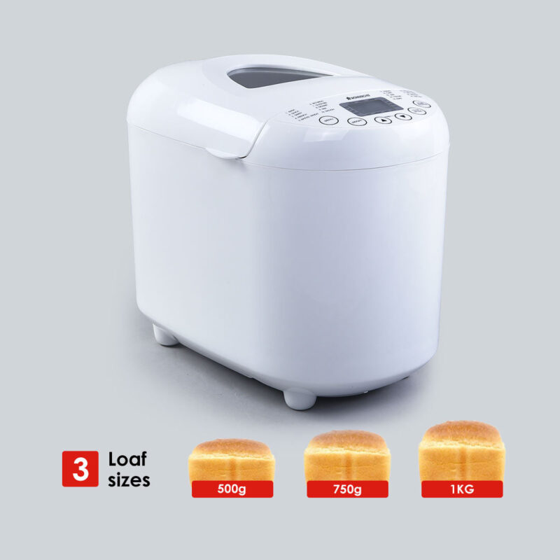Regalia Fully Automatic Atta Kneader, Bread Maker, Dough Maker & Machine| With 19 Pre-set Menu| 550 Wattage| Chapati, Roti, Atta, Fresh Dough, Homemade Bread | Adjustable Crust Control| 3 Loaf Sizes| Dough Upto 1KG| Removable Bake Pan| 1 Year Warranty - Image 10
