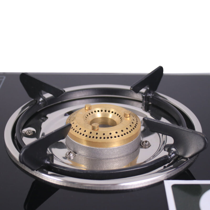 Ruby 2 Burner Glass Cooktop, Black Toughened Glass with 1 Year Warranty, Ergonomic Knobs, Heat-Efficient Brass Burners, Stainless-steel Spill Tray, Manual Ignition - Image 8