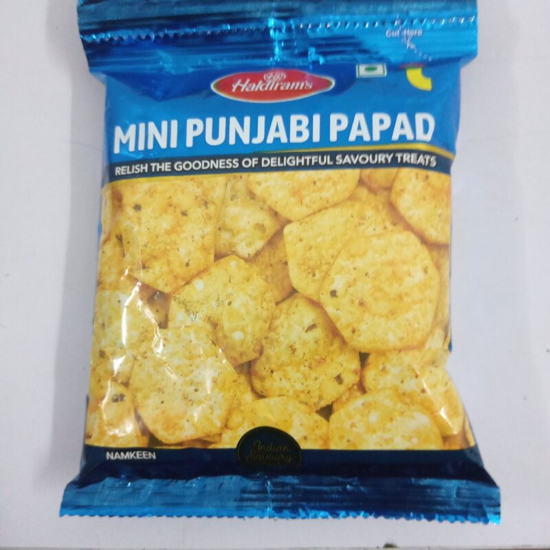 50x Haldiram Mini Punjabi Papad, Pack of 50 (25gm each)