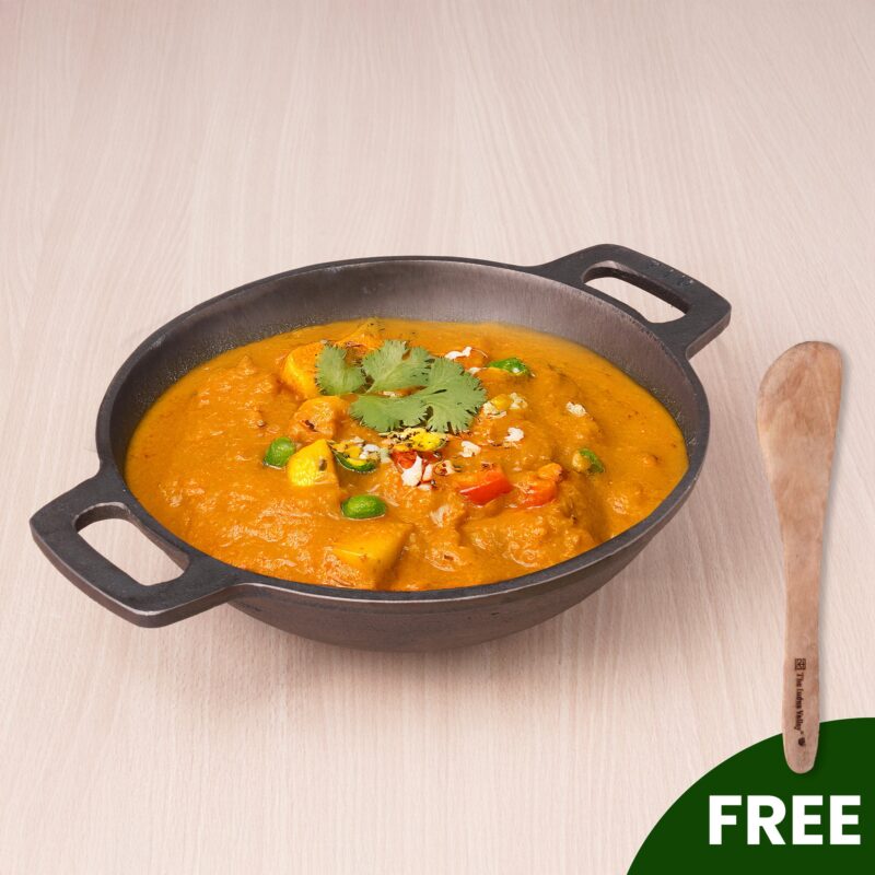 Super Smooth Cast Iron Kadai,Pre-seasoned, Nonstick, 100% Pure, Toxin-free, Free ₹110 Spatula, 25.4cm, 2.5L, 2.4kg - Image 15