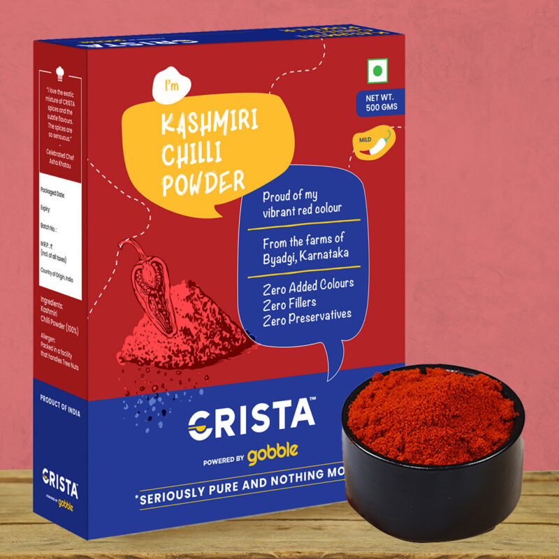 CRISTA Kashmiri Chilli Powder 500 gms - Image 2