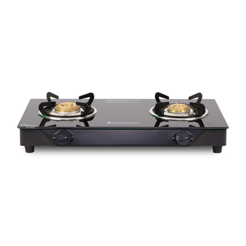 Glory 2 Burner Glass Cooktop, Stainless Steel Drip Tray, Black Toughened Glass with 2 Year Warranty, Manual Ignition Gas Stove - Image 6