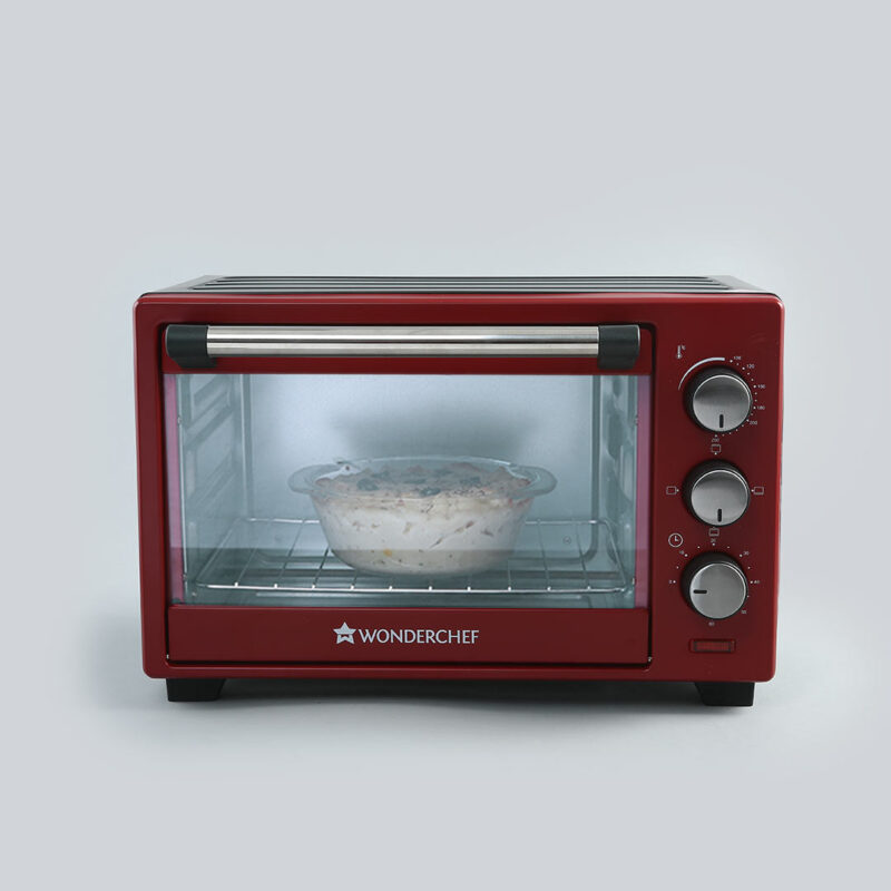 Wonderchef Renewed Oven Toaster Griller (OTG) Crimson Edge - 19 Litres | Auto-shut Off | Heat-resistant Tempered Glass | Multi-stage Heat Selection | 1280W | Red - Image 16