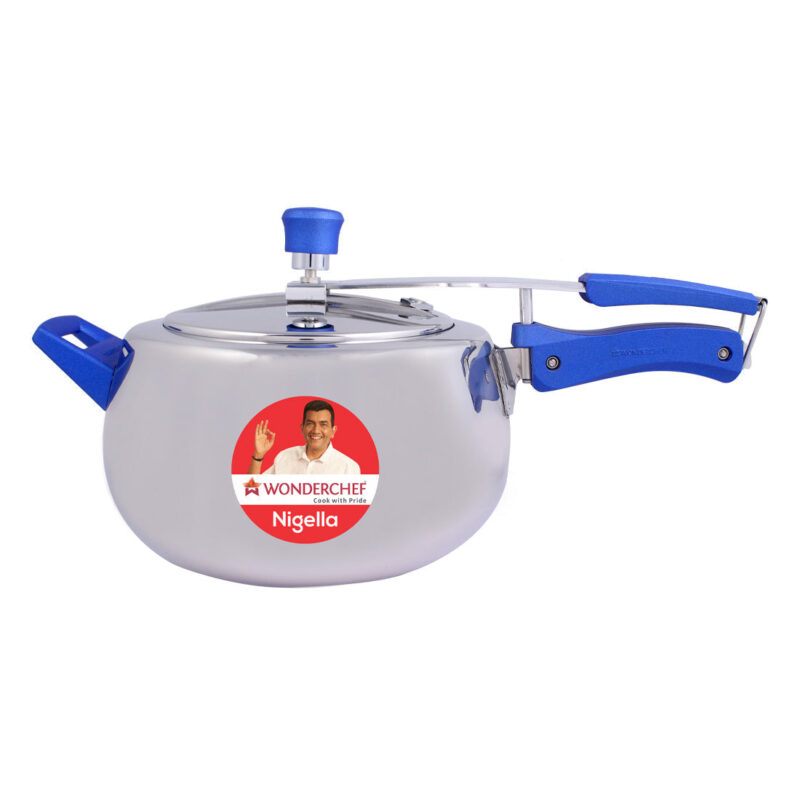 Nigella Stainless Steel 5L Pressure Cooker with Inner Lid- Round - Image 3