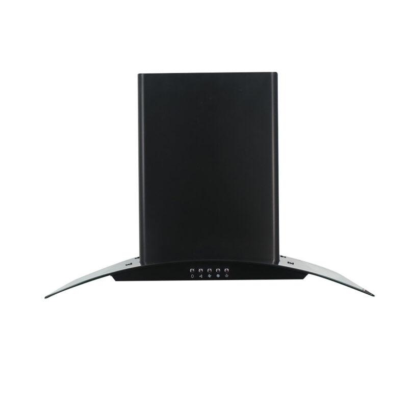 Power Curve Wall-Mount Chimney| 1000M3/H | Suction Capacity| 3 Speed Push Control| Low Noise| 60cms |Baffle Filter| Black - Image 6