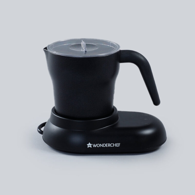 Wonderchef Cuppaccino Coffee Maker 550W | Coffee Machine for Home | Cappuccino from Instant Coffee in 3 Minutes | Professional Grade Froth | Hot Chocolate, Cold Coffee | Induction based brushless movement | 2 Years Warranty | Black - Image 6