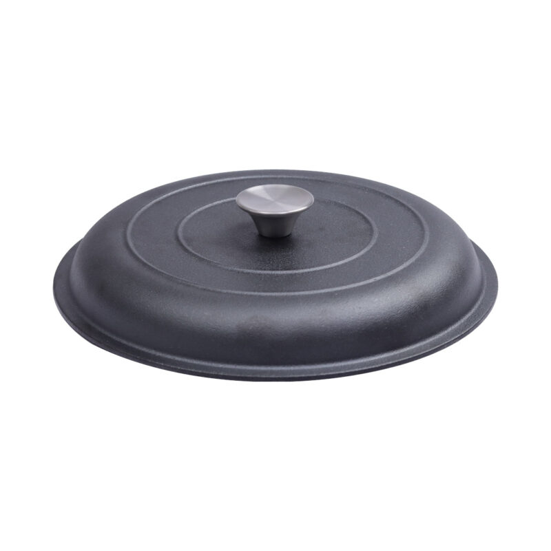 Forza Pre-Seasoned Cast-iron Kadhai Lid, 30cm - Image 6