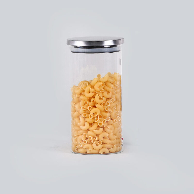 Classic Borosilicate Round Glass Air Tight Jar 1350ml - Image 3