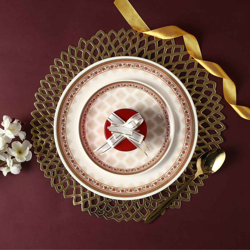 Venice Dinner Plate - Royal Red (Set of 6) - Image 6
