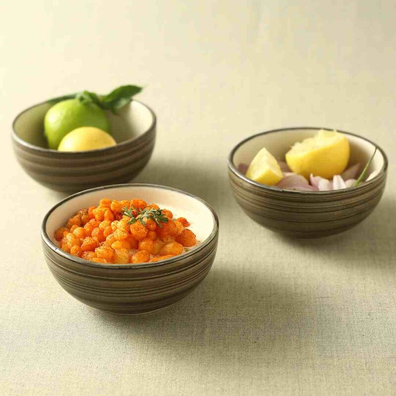 Teramo Brown Veg Bowl set of 4 - Image 6