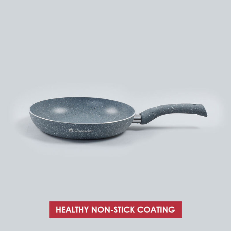 Granite 26 cm Non-Stick Fry Pan | 2 L | Grey | 5 Layer PFOA Free Non-Stick Coating | Compatible with Hot Plate, Hobs, Gas Stove, Ceramic Plate and Induction cooktop | 2 Years Warranty - Image 14