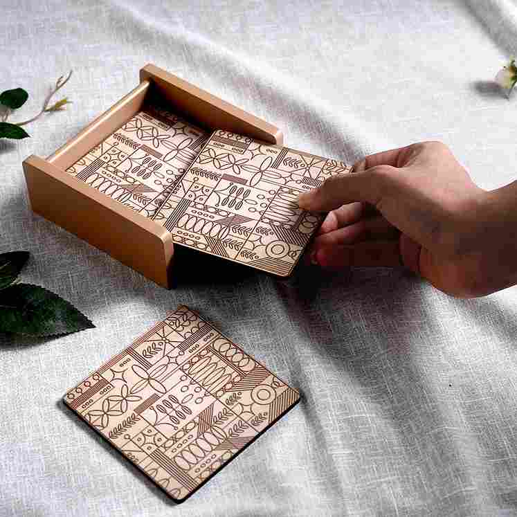 Casablanca Coaster Geometric Pattern - Set of 6 pcs - Image 9