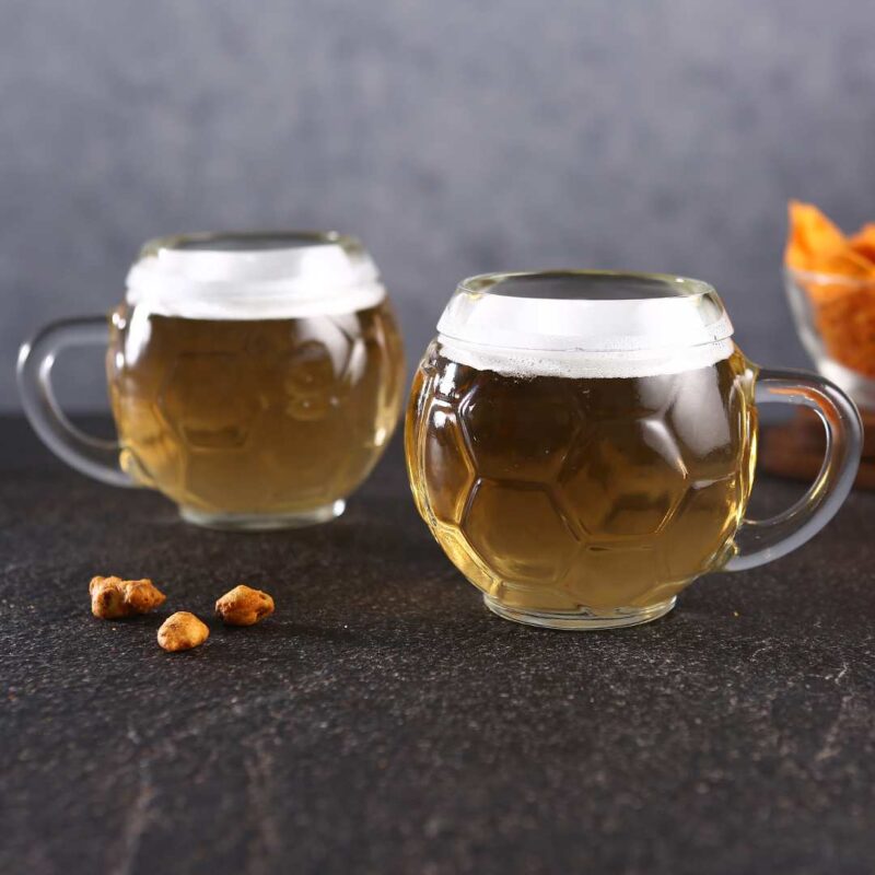 Modena Beer Mug Football 400 Ml (Set Of 2) - Image 7