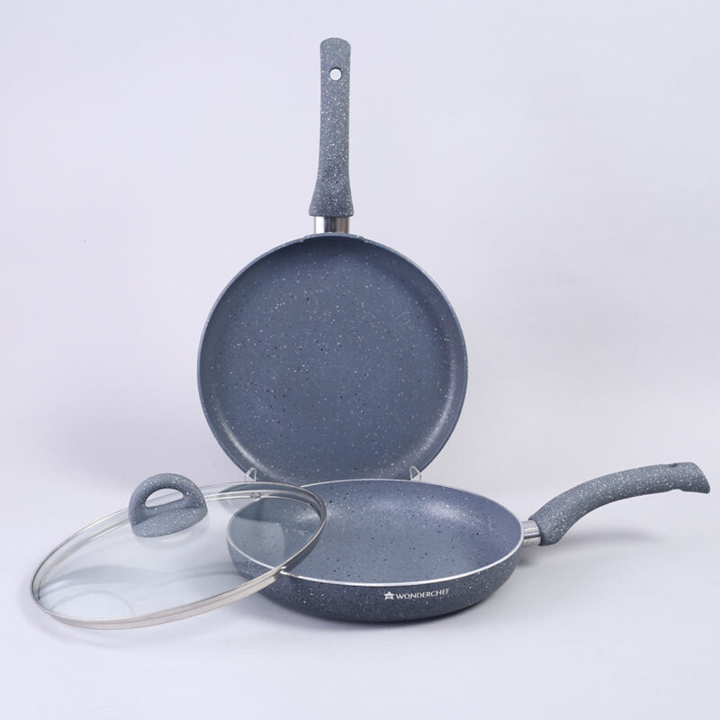 Granite 3 Pc Cookware Set with Lid, Non Stick, 2 Years Warranty - Image 11