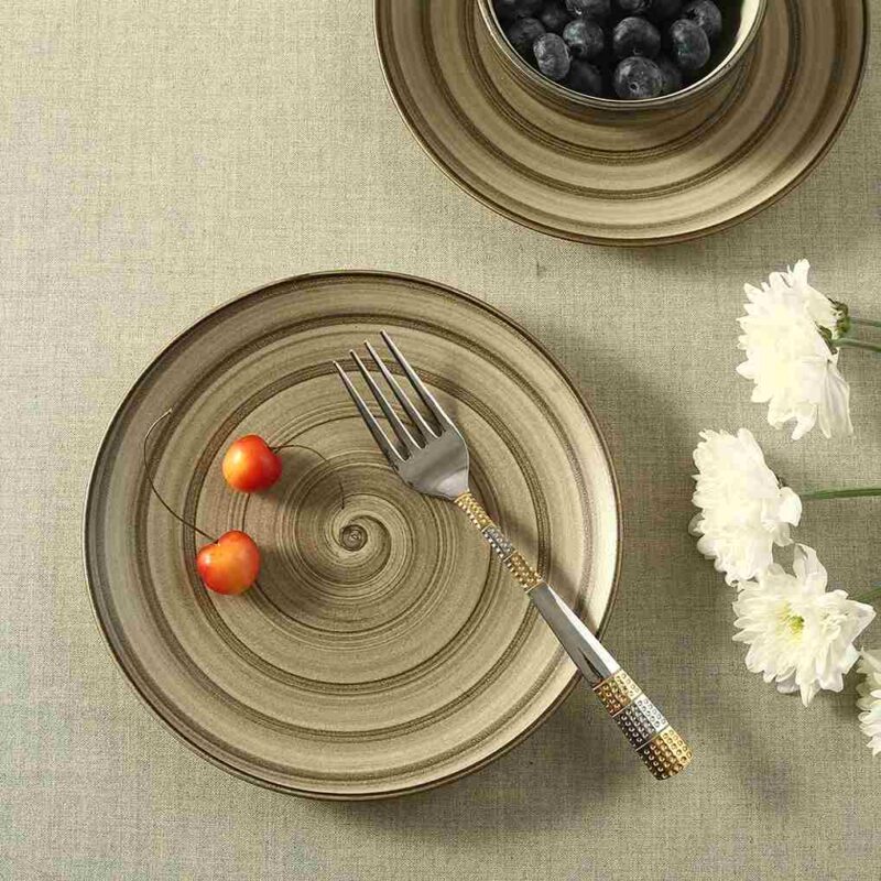 Teramo Quarter Plate Brown Set of 2 - Image 6