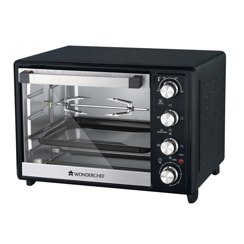 Wonderchef Renewed Oven Toaster Griller (OTG) - 32 Litres | Stainless Steel With Rotisserie | Auto Power-Off with Bell | Heat Resistant Glass - Image 8