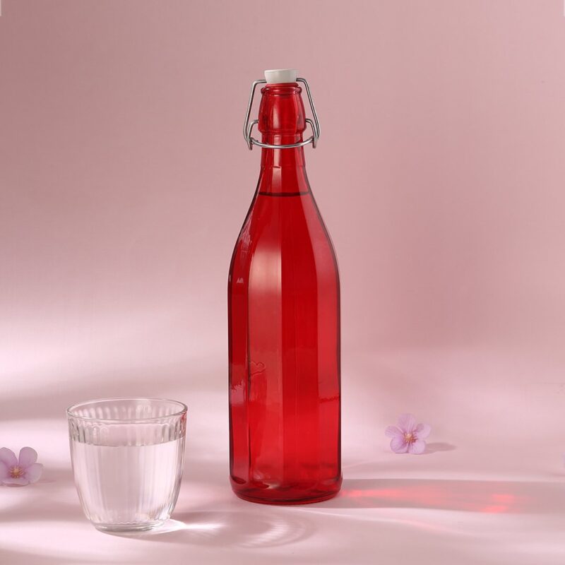 Bormioli Water Bottle - Red -1 L - Image 2