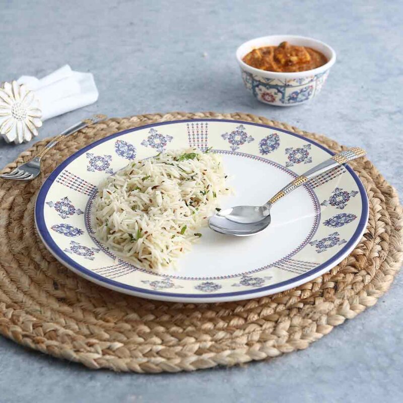 Venice 11" Dinner Plate - Blue (Set of 6) - Image 6