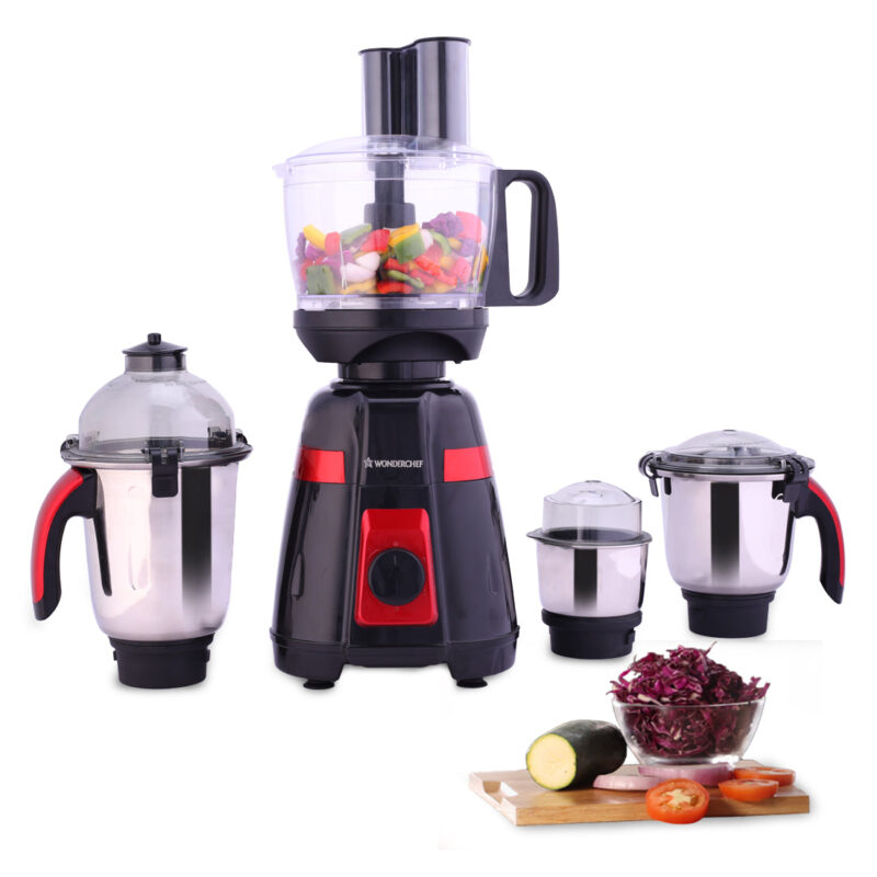 Platinum Food Processor-Mixer-Grinder | 750W Copper Motor | Blades for Slicing, Shredding, Kneading, Juliennes, French-Fries | 4 Jars for Dry/Wet Grinding, Blending | 5 Yr Warranty on Motor - Image 6