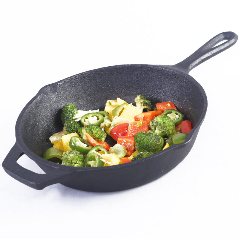 Forza Cast-iron 24 cm Fry Pan, Pre-Seasoned Cookware, Induction Friendly, 3.8 mm - Image 9
