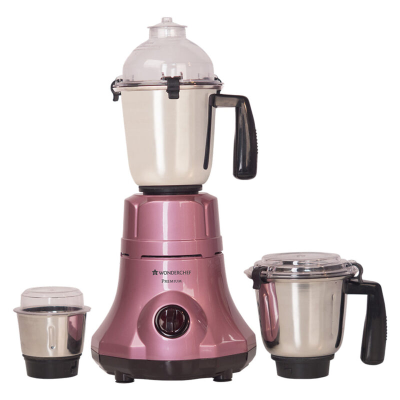 Wonderchef Renewed Premium Mixer Grinder | 750W | 3 Thick Steel Jars | Die-cast Jar Base | Velvet - Image 6