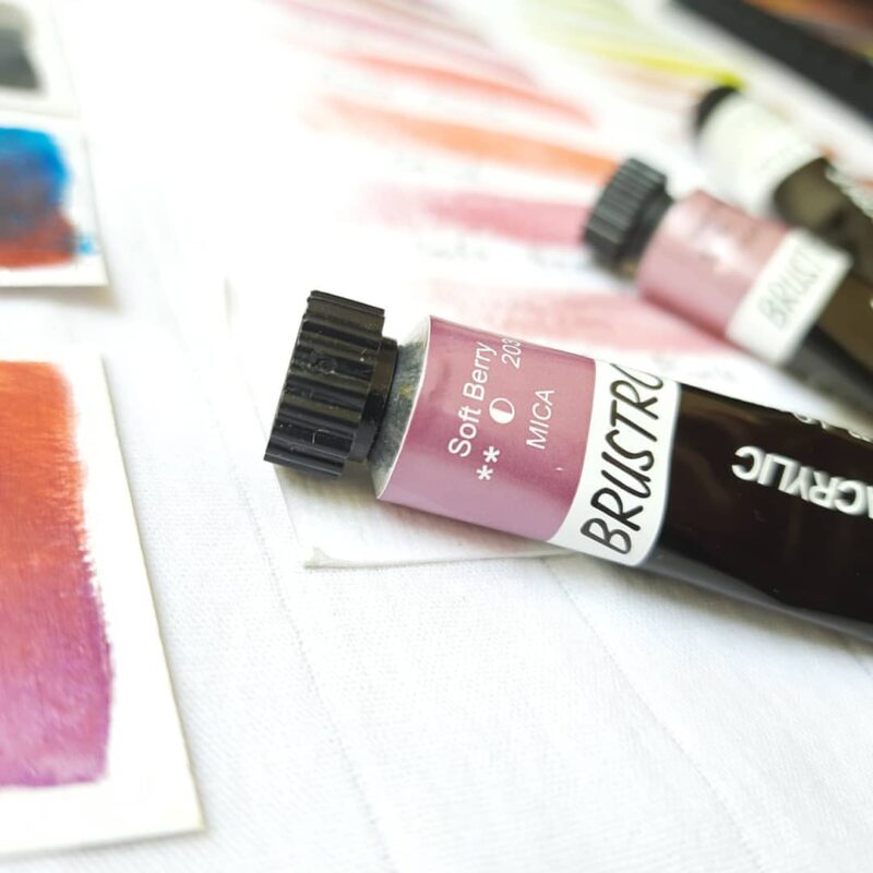 Brustro Artists' Metallic Acrylic Set of 24x12ml tubes - Image 4