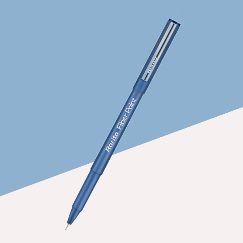 Rorito Fiber Point Gel Pen – Blue ( Pack of 1 )