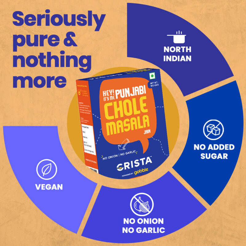 CRISTA Jain Pav Bhaji and Jain Chole Masala Combo Pack - Image 2
