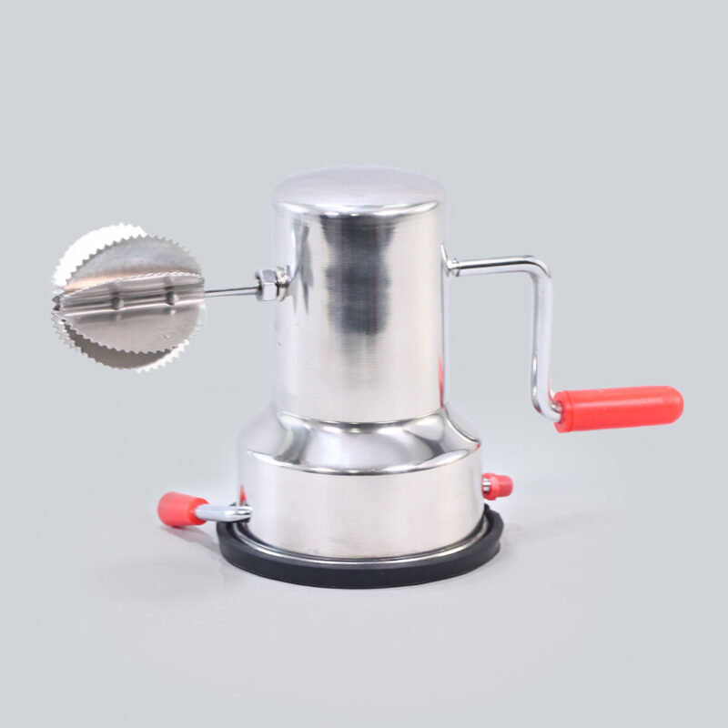 Stainless Steel Coconut Scraper for Kitchen, Vacuum Base, Rotatable Handle, Manual Operation, Silver - Image 3