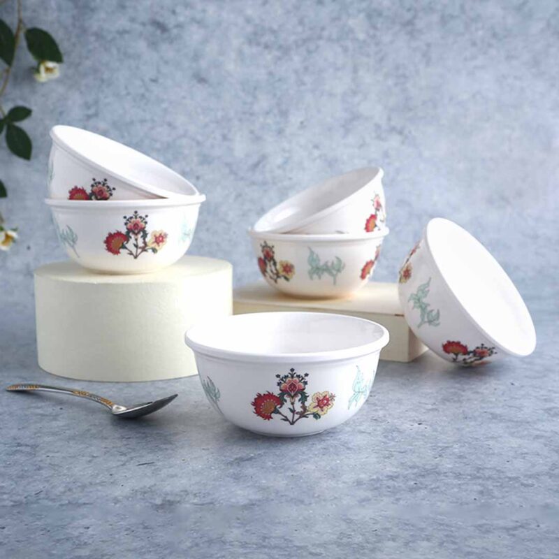Venice Red Dinner Set of 31 Pcs | 100% Food Grade Melamine | Elegant | Break & Stain Resistant | Designer Dinnerware - Image 9