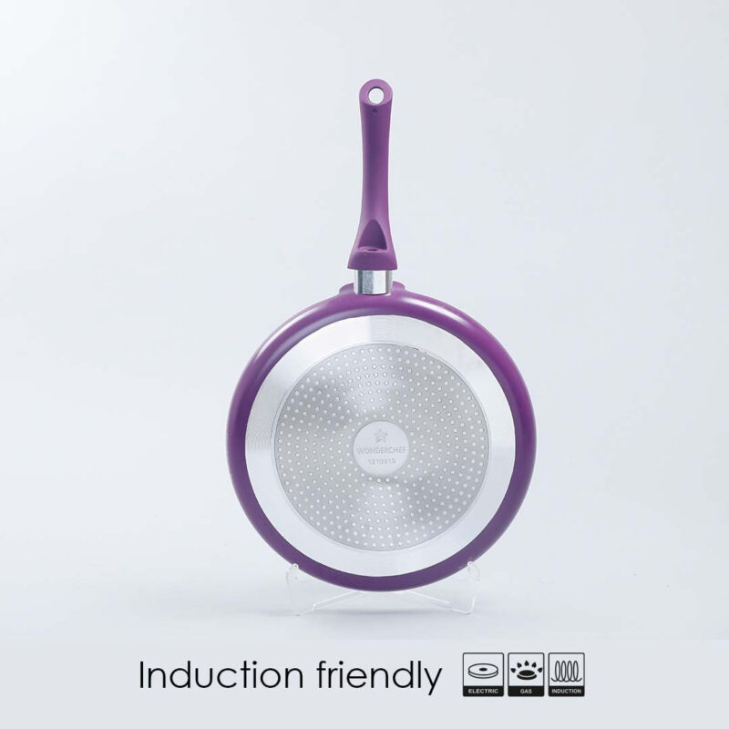 Wonderchef Renewed Royal Velvet 24cm Non-Stick Dosa Tawa | Induction Bottom | Soft-Touch Handle | Virgin Grade Aluminium | 3mm Thick | PFOA and Heavy Metals Free - Image 2