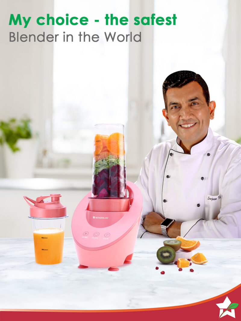 Wonderchef Renewed Magneto Blender | Smoothie & Juice Maker | World’s Safest with Magnetic Induction Tech | Variable Speed | Automatic with 60-sec auto-stop | Portable with Sipper Jar | 1-Year Warranty - Image 2
