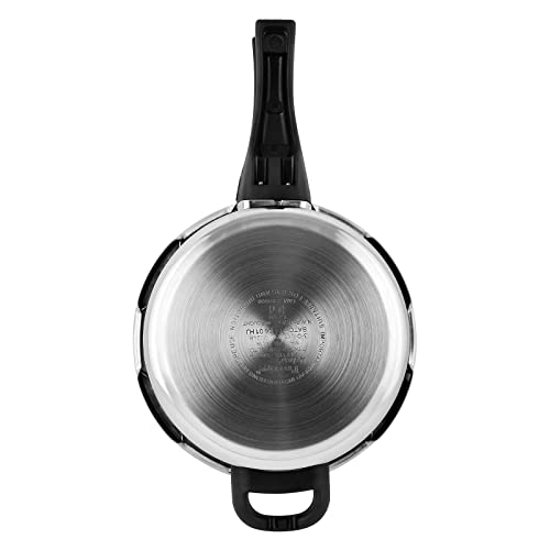 Prestige 3L Svachh Deluxe Alpha stainless steel Pressure Cooker|Outer lid|3-4 personsl|Deep lid for spillage control|Gas & induction compatible|Controlled GasketRelease System|Silver|10 years warranty - Image 3