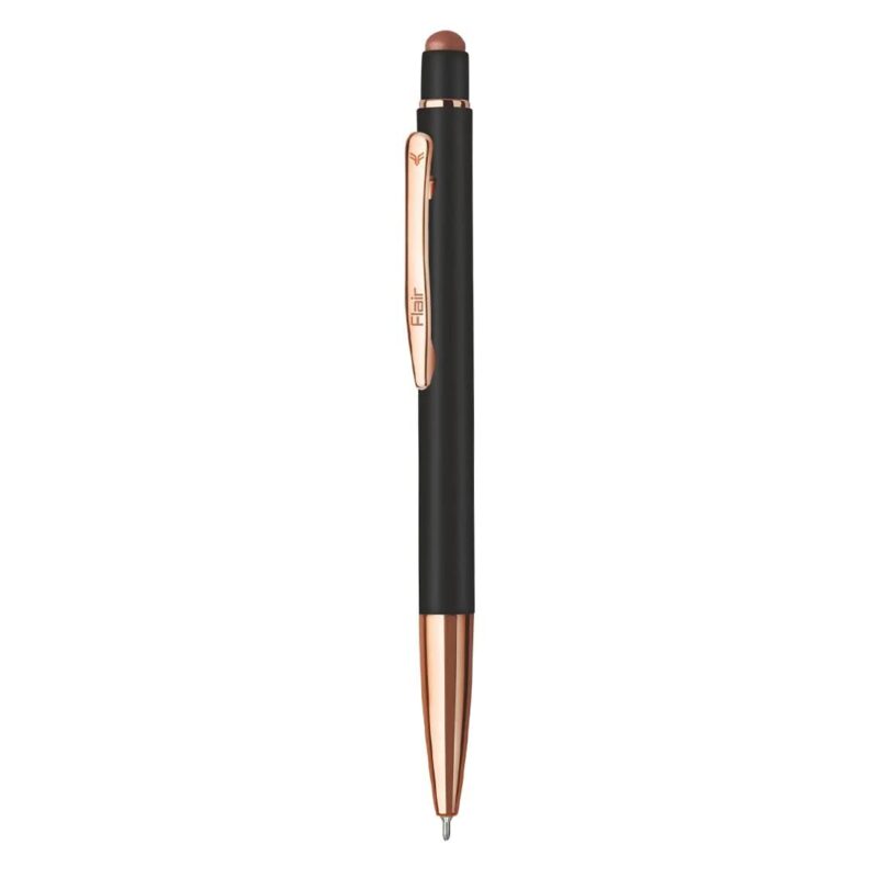 FLAIR Platinum Series Gold Metal Ball Pen, Blue Ink