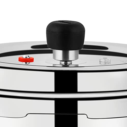 Prestige 3L Svachh Deluxe Alpha stainless steel Pressure Cooker|Outer lid|3-4 personsl|Deep lid for spillage control|Gas & induction compatible|Controlled GasketRelease System|Silver|10 years warranty - Image 5