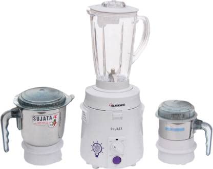 Sujata Supermix, Mixer Grinder, 900 Watts, 3 Jars (White) - Image 4