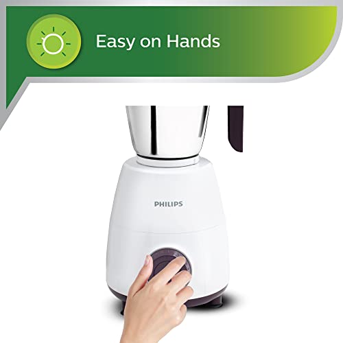 PHILIPS HL7505 500W Mixer Grinder (White and Purple) - Image 3