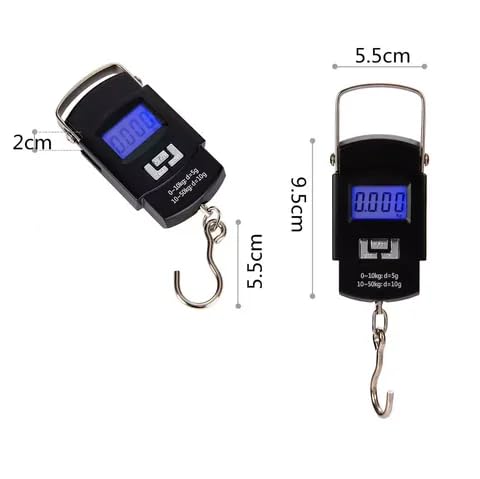 HAVAA Electronic 50Kgs Digital Luggage Weighing Scale (6 Month Warranty) - Black | Bag Weighing Scale for Luggage | Weight Machine for Luggage With 2 Batteries - Image 6