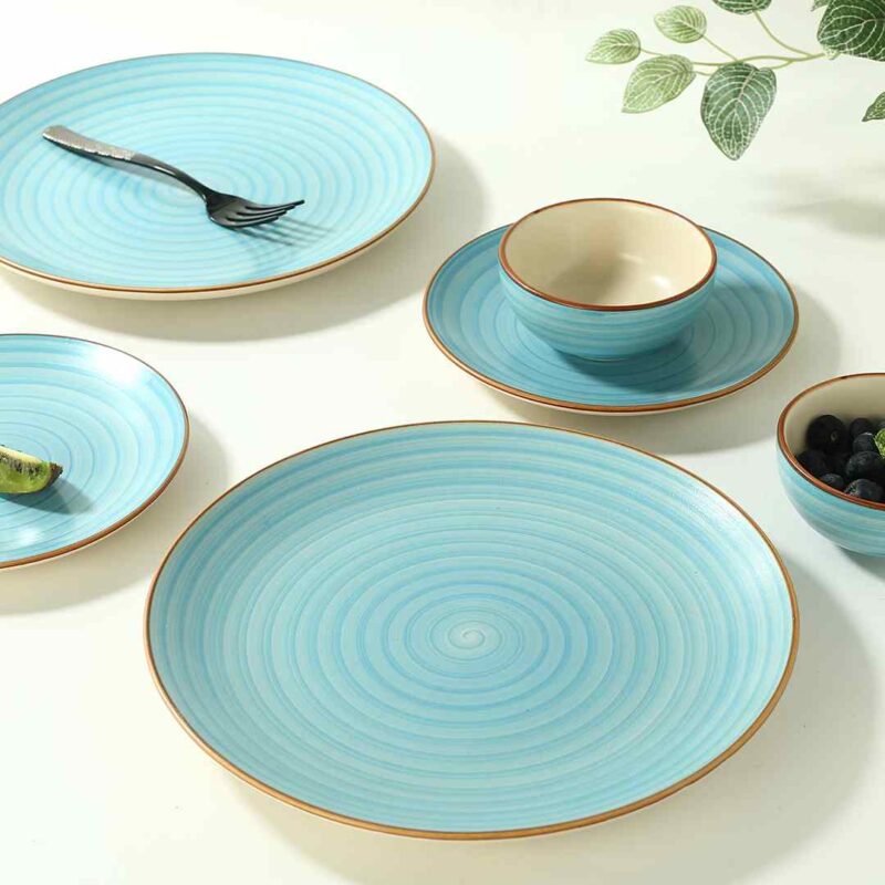 Teramo Dinner Plate Blue Set of 2 - Image 2