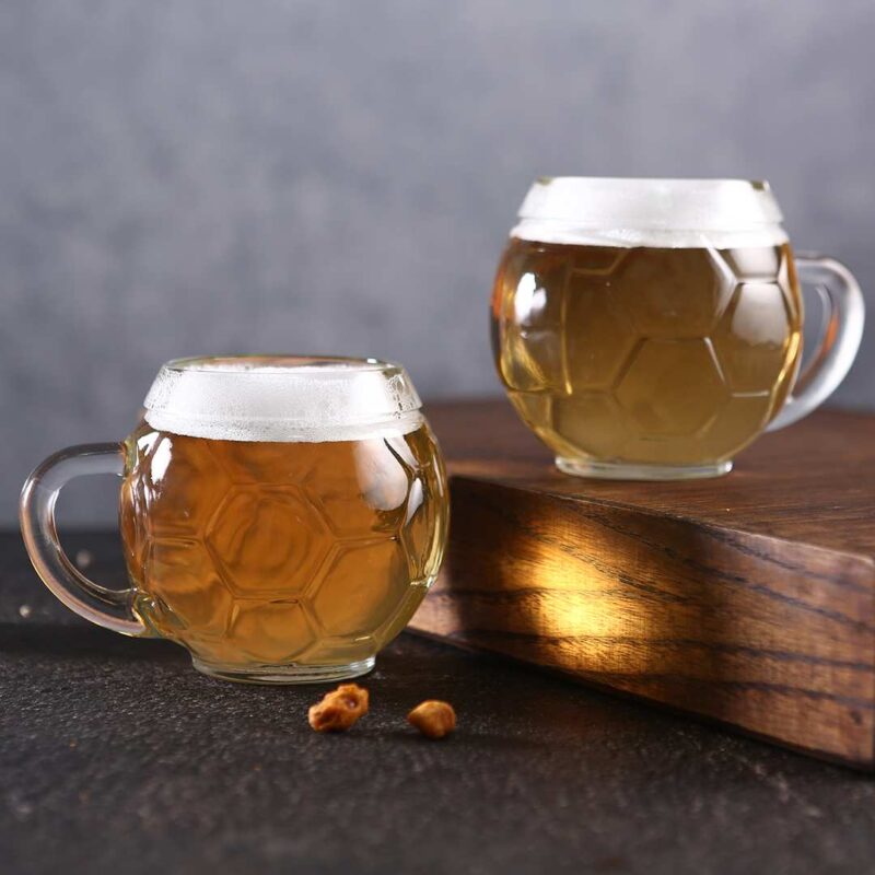 Modena Beer Mug Football 400 Ml (Set Of 2) - Image 3